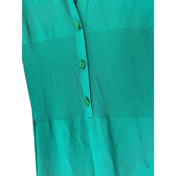 GAUGE81 Green Knit Fitted Night Out Party Bornos Long Maxi Dress Size Medium - Picture 7 of 16